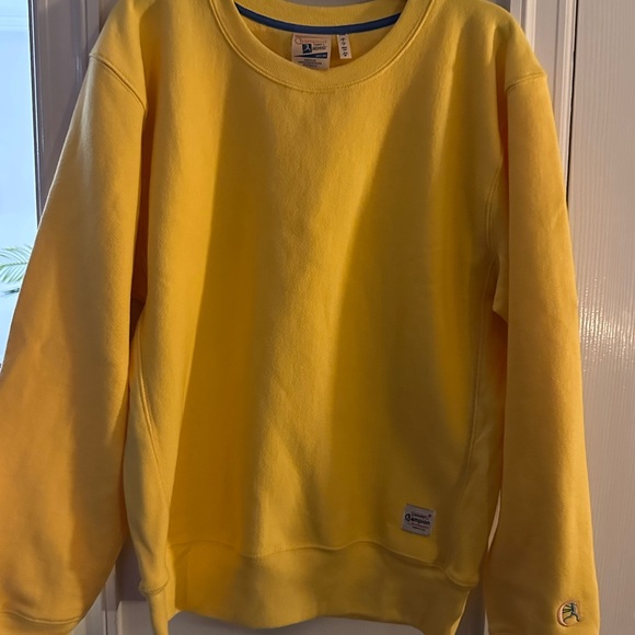Champion Men's Crewneck Sweater in Bright Yellow - Picture 1 of 6